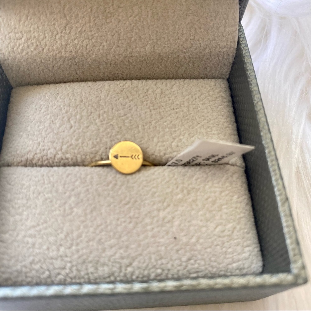 BONY LEVY Yellow Gold arrow ring size 7 - Picture 3 of 10